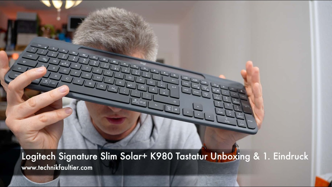 Logitech Signature Slim Solar+ K980 Tastatur Unboxing & erster Eindruck