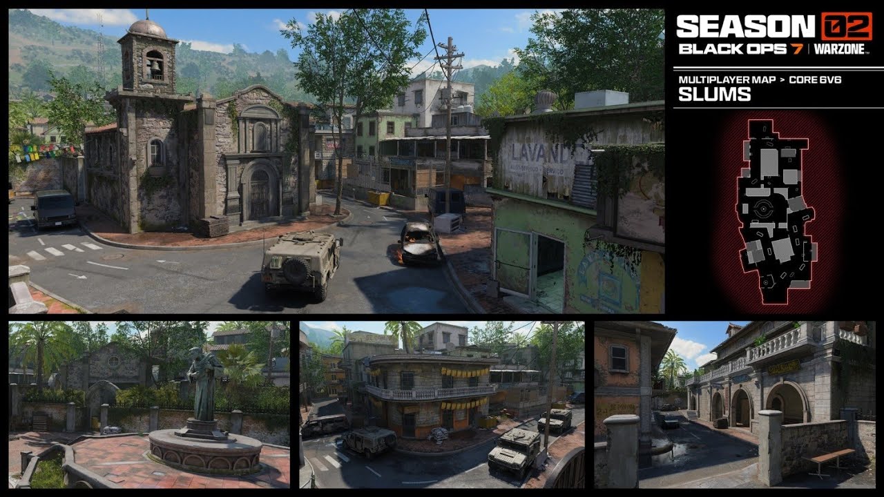 Slums Remastered Map | Call of Duty : Black Ops 7 Multiplayer Gameplay (Season 2)