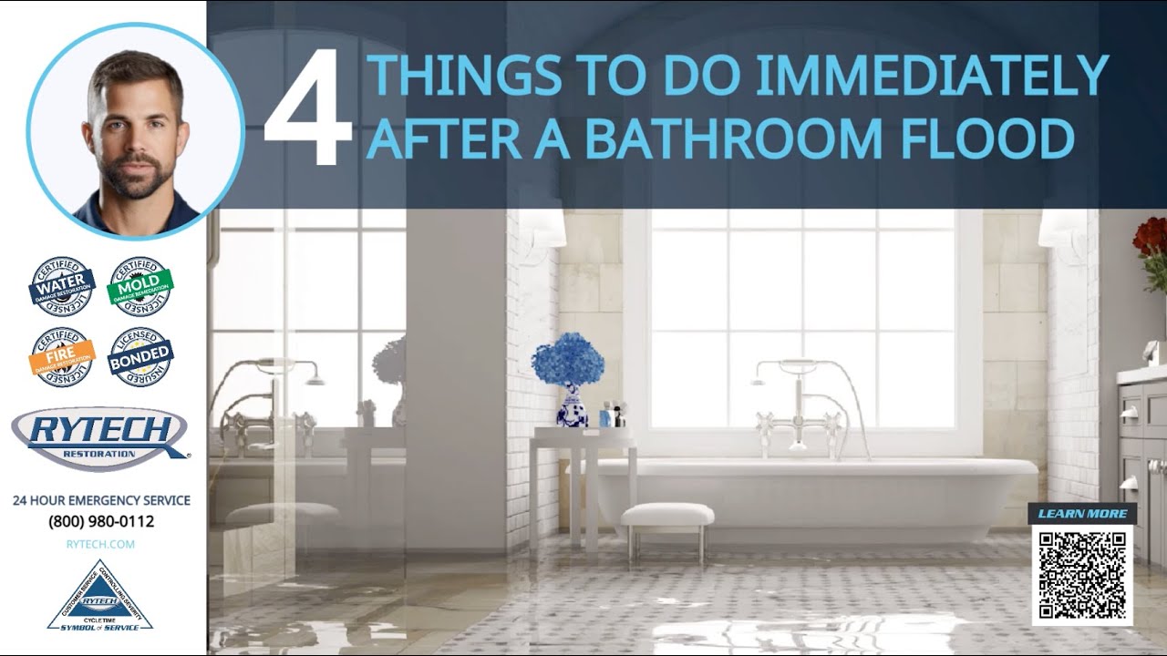 4 Things To Do After A Bathroom Flood