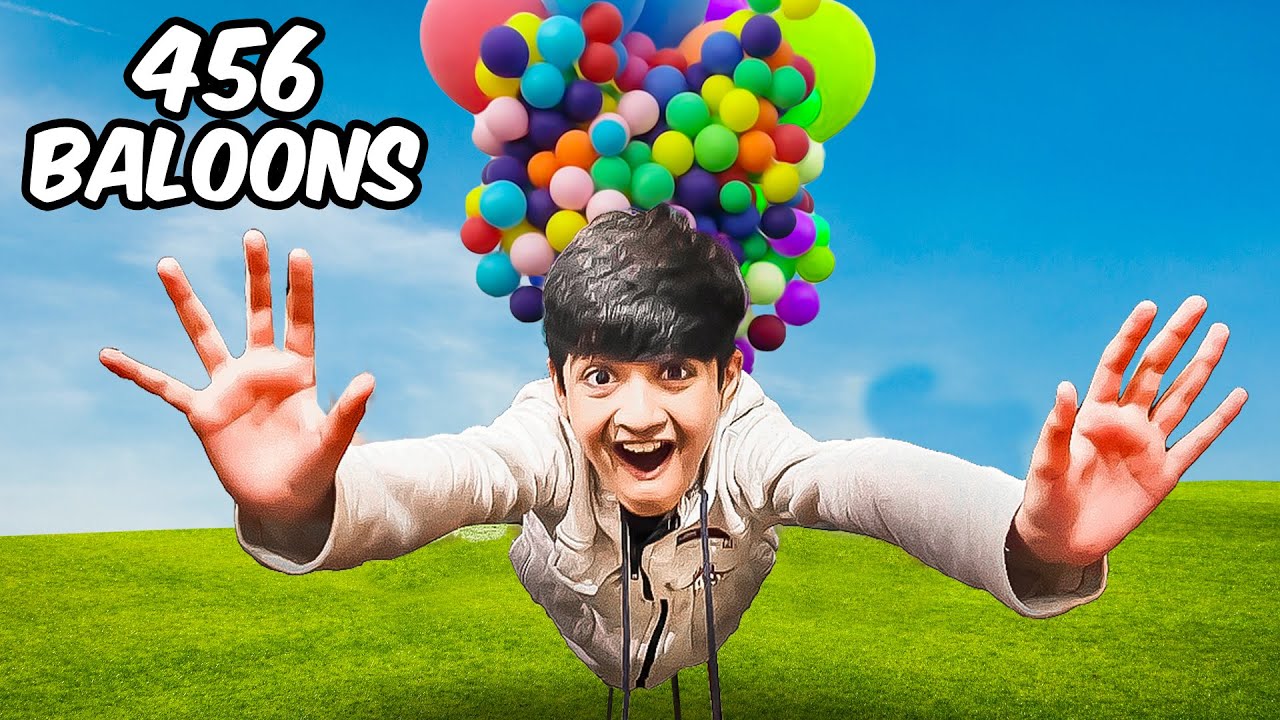 Flying With 500 Helium Balloons!
