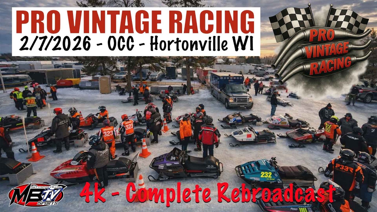 Pro Vintage Ice Oval Racing 7/2/2026 | OCC Hortonville, WI | Genudsendelse af hele begivenheden
