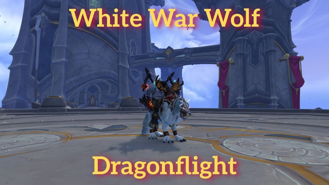 White War Wolf/Time Rift Mount--WoW Dragonflight