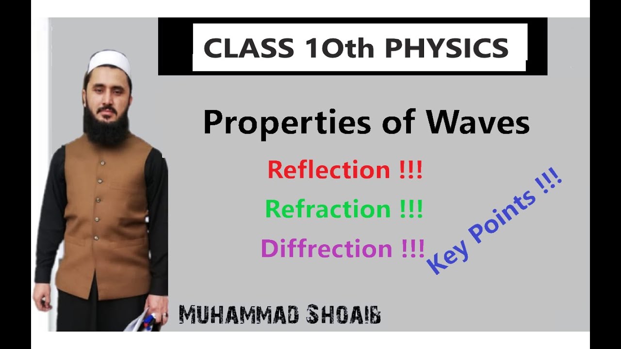 Properties of Waves (Lec 13, Class 10, Chapter 10)