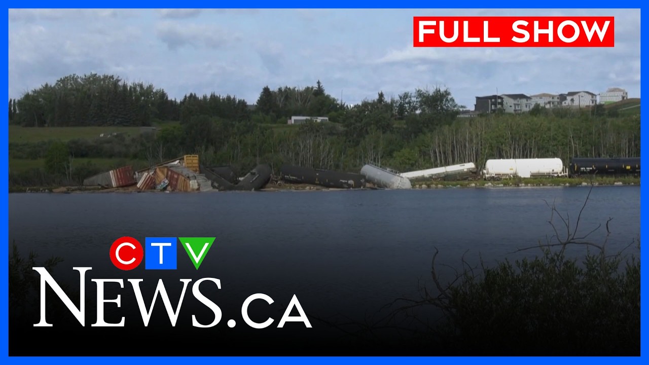 Расследование схода поезда с рельсов в Калгари | CTV News Calgary в 18:00 от 13 июля 2026 г.