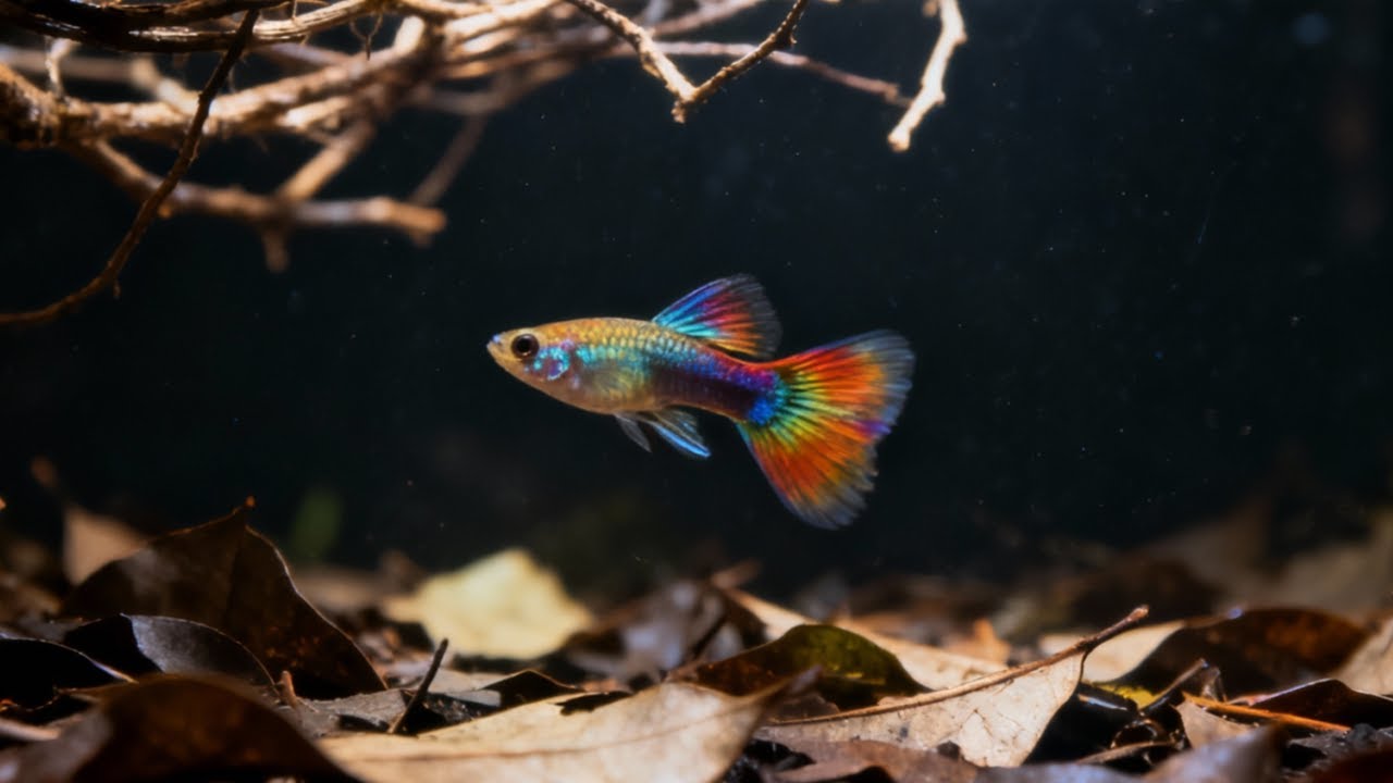 A Father & Daughter Build a Natural Aquarium 🌿 Real Guppies & River Water Sounds (6H)