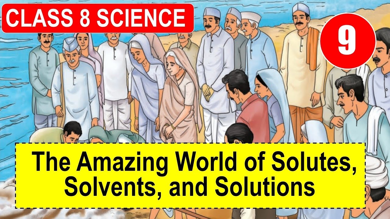 The amazing world of solutes solvents and solutions | class 8 science curiosity chapter 9  