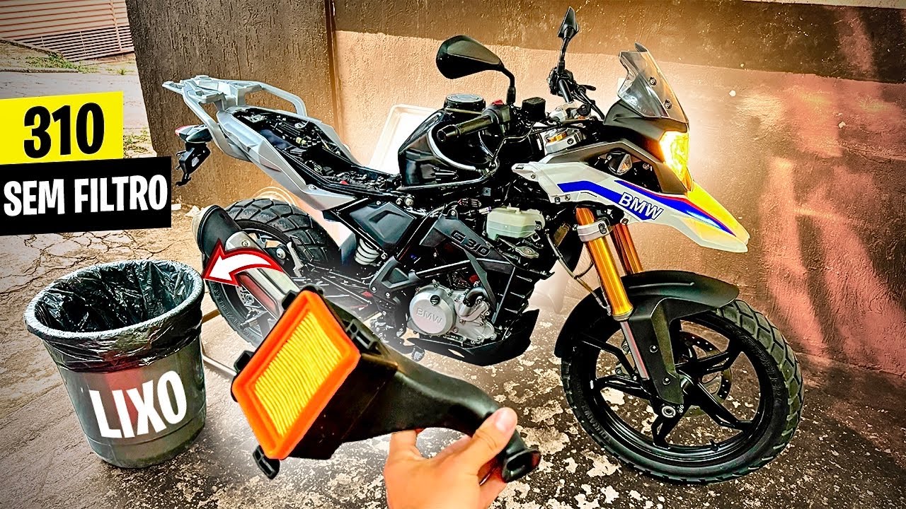 TIREI O FILTRO DA BMW GS 310 - RAINHA DAS MELODIA 🔥