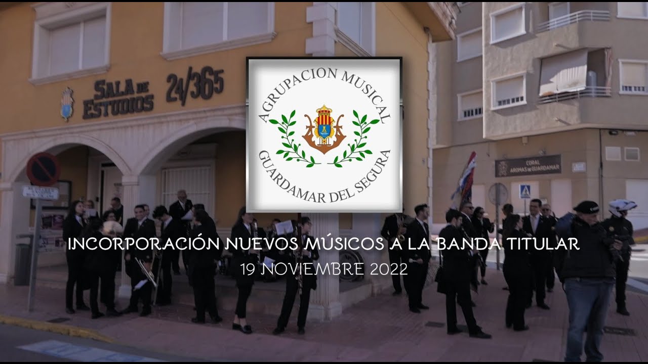 RECOGIDA NUEVOS MÚSICOS SANTA CECILIA 2022 Agrupación Musical de Guardamar