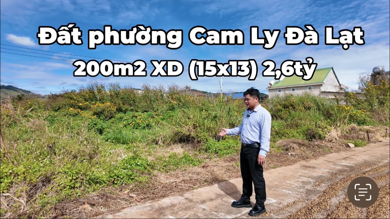 200m2 (15x13) xây dựng tại vùng lõi Tà Nung, cách các khu du lịch chỉ vài trăm mét, giá 2,6 tỷ