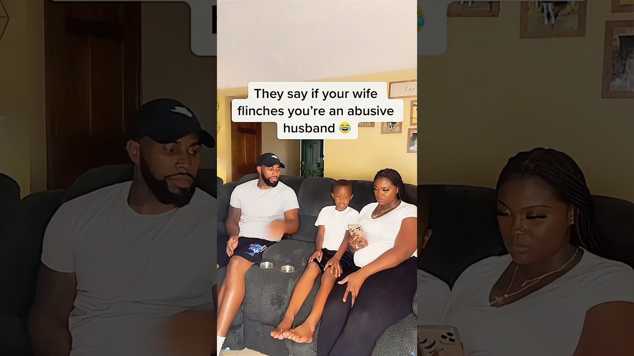 They say if your wife flinches you&rsquo;re an abusive husband 😂😂😂#funny #funnyprank #youtube #foryou