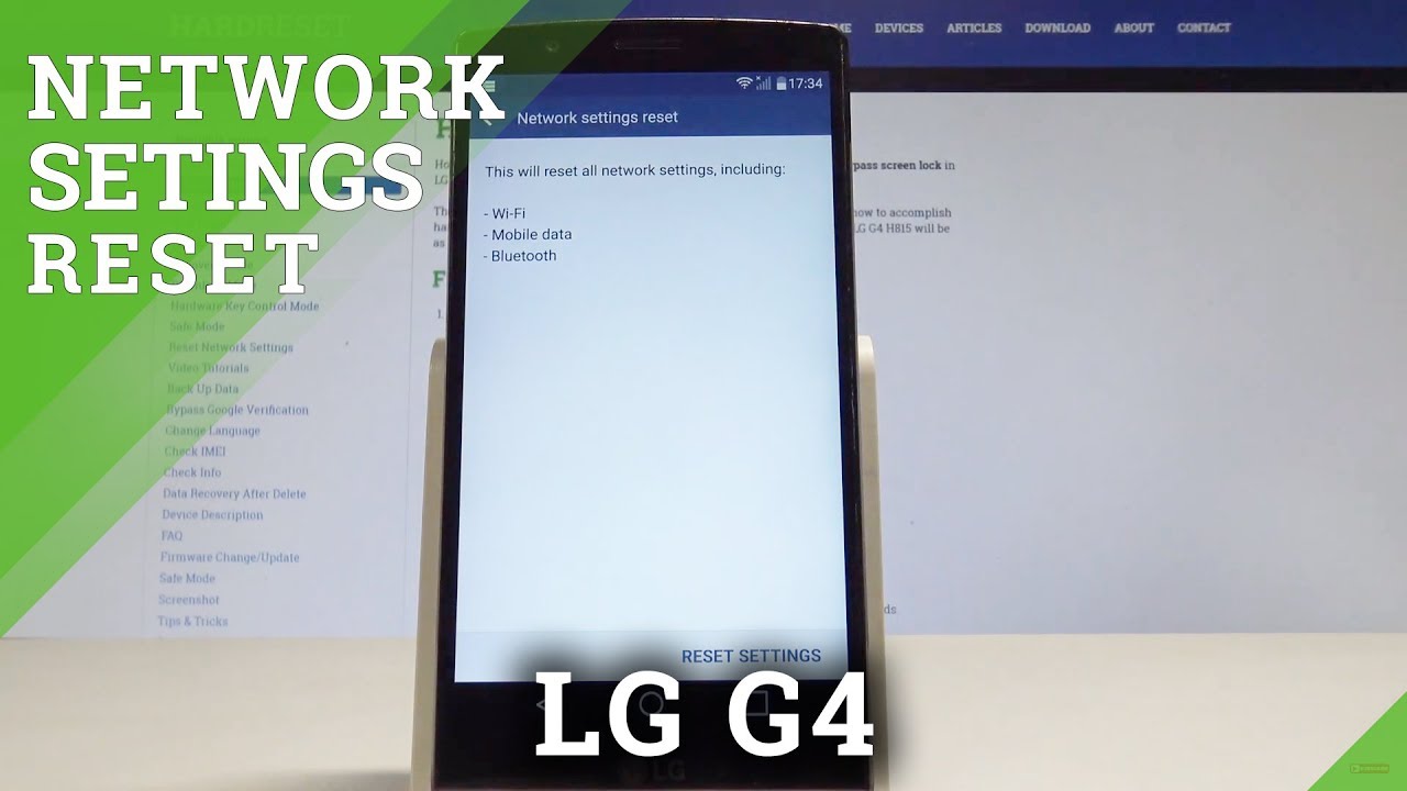 How to Fix Network Settings in LG G4 - Reset Network Settings