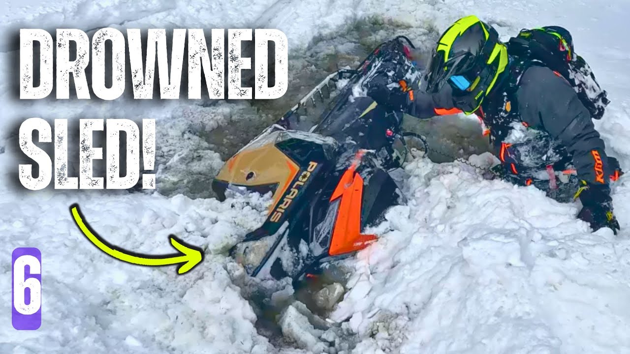 Snowmobile Goes Under in Backcountry Creek - Soaked and Freezing. What Do We Do Now?