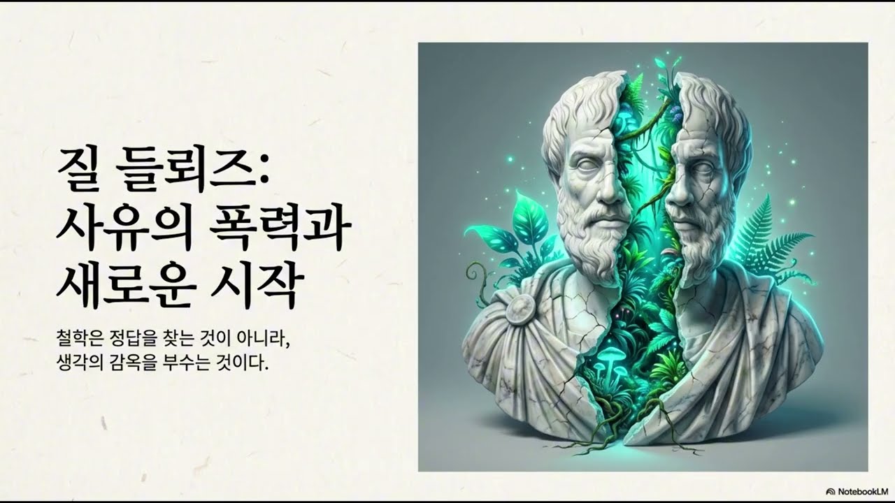질 들뢰즈 /고정된 정체성을 거부하고 끊임없는 생성과 차이의 역동성을 예찬한 현대의 스피노자
