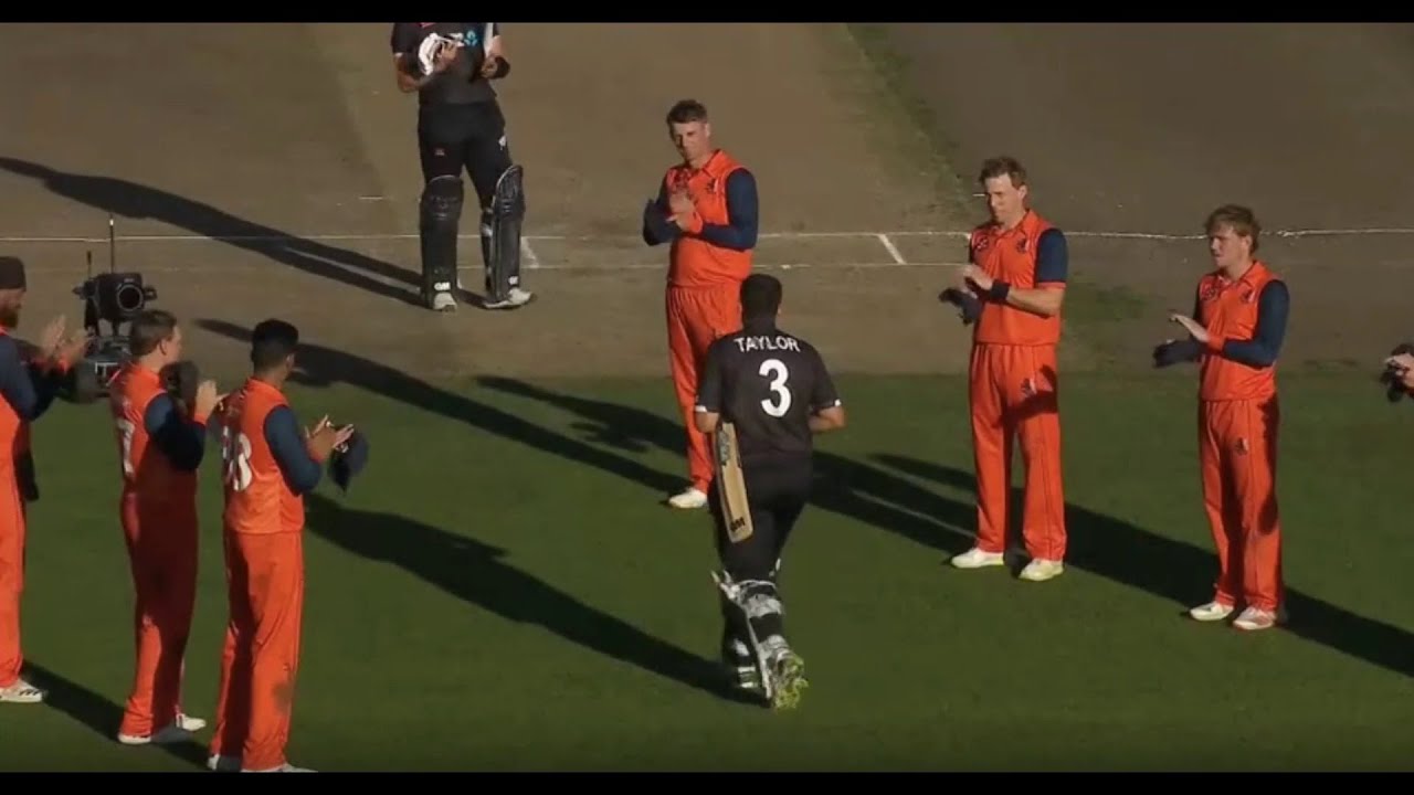Ross Taylor Last ODI Match | Farewell of a Legend | New Zealand vs Nederland