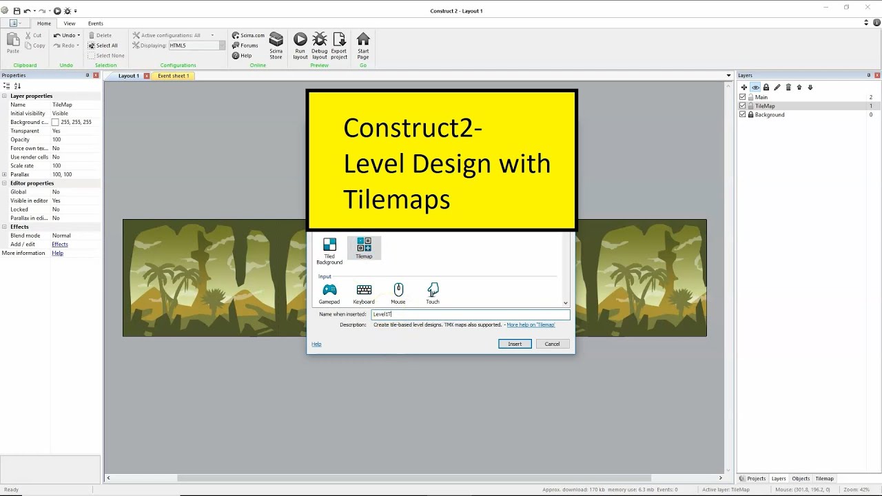 Construct  Tilemaps