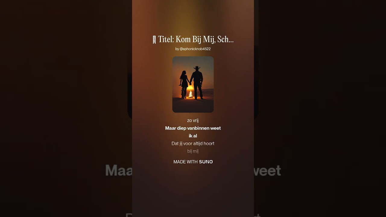 🎵 Titel  Kom Bij Mij, Schatje 🎵