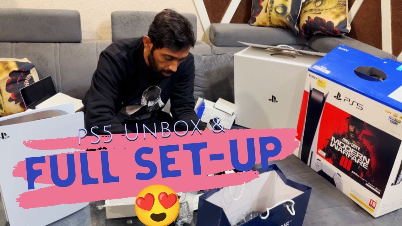 PS5 Unboxing And Full Setup Step by step In 2024 😍  || Worth Buying Old Ps5 In 2024 Good or Bad 🤔
