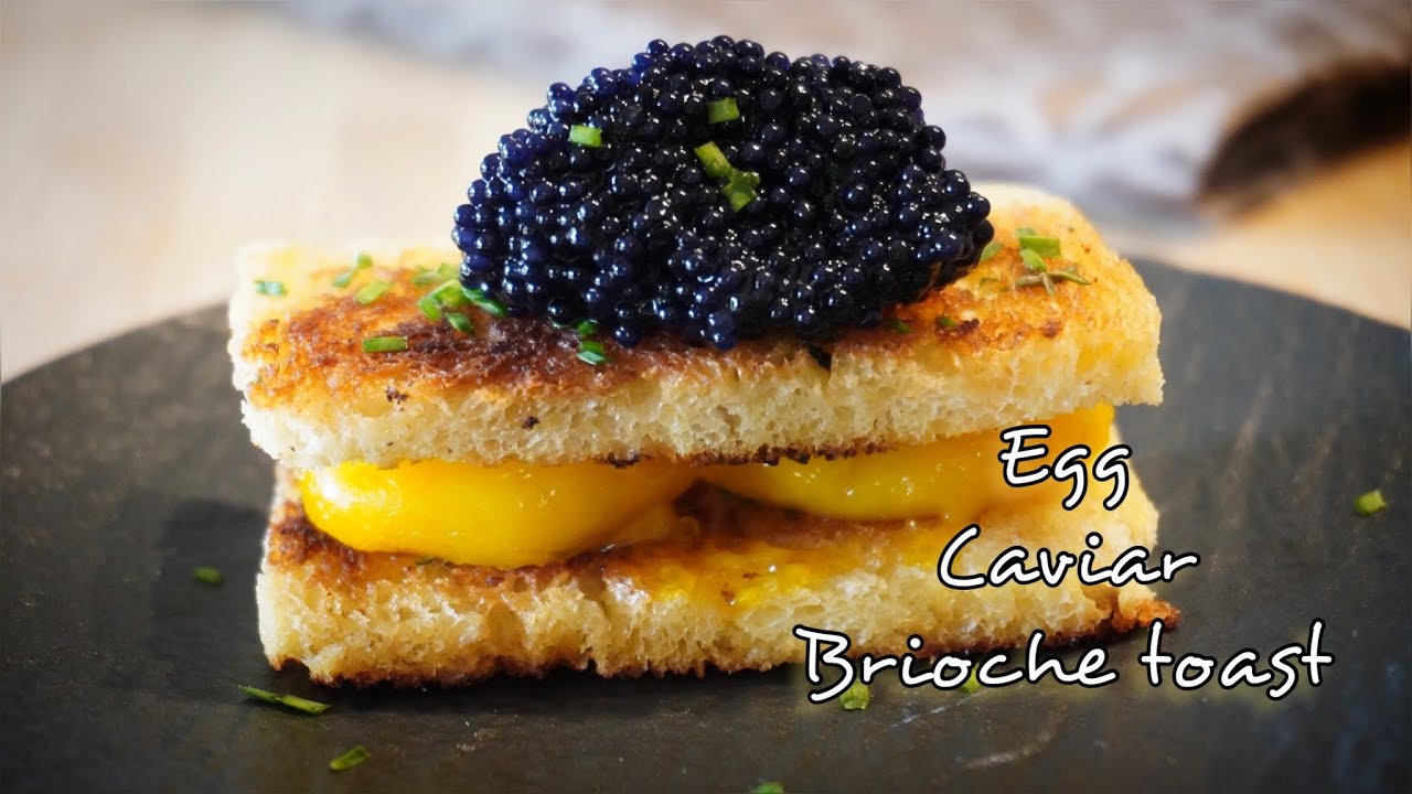 Egg caviar toast | Michelin dish #eggcaviartoast #michelin