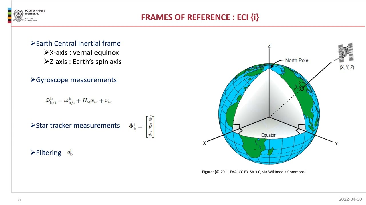 Attitude determination of a satellite using a gyroscope and two star trackers