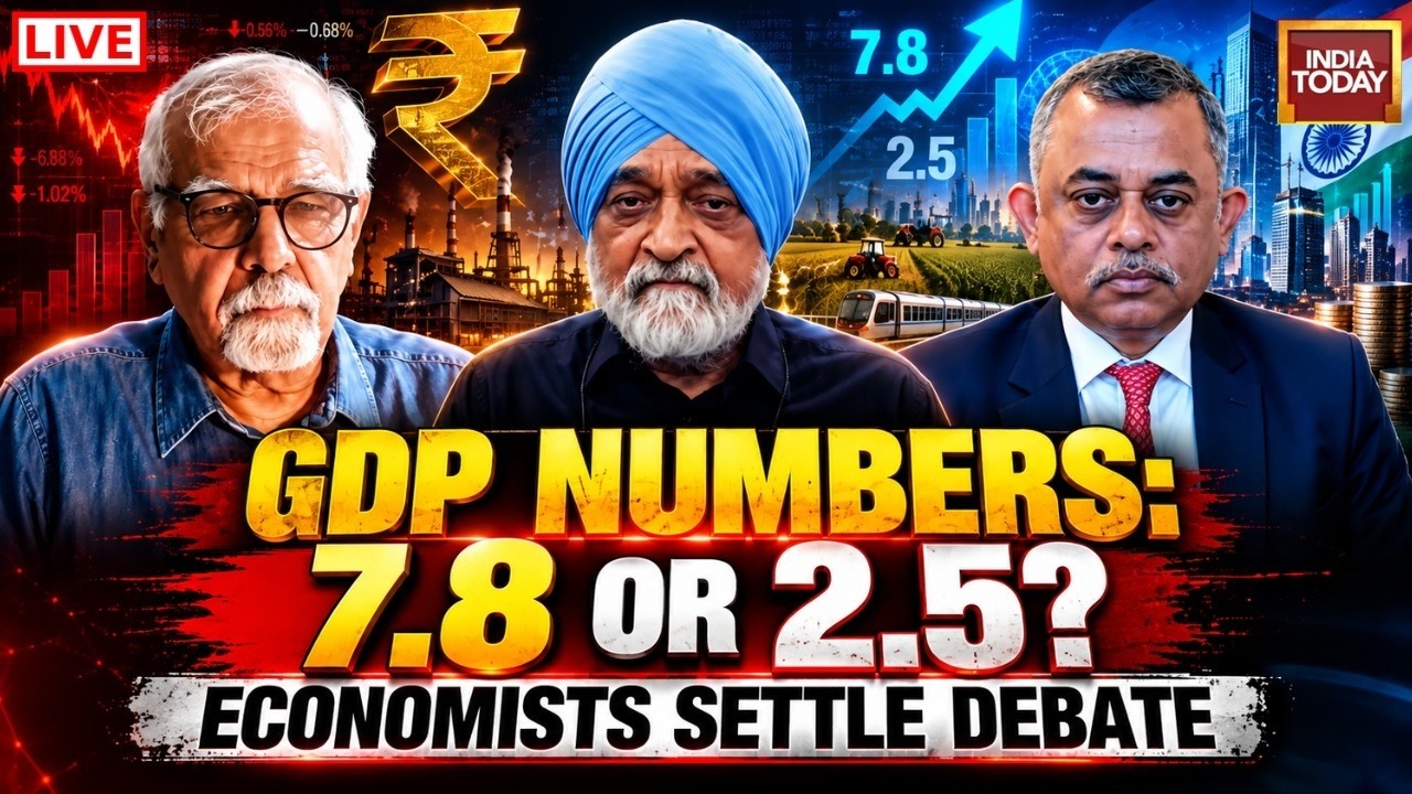 GDP Debate Live: Surjit Bhalla, Montek Singh Ahluwalia Debate India&rsquo;s GDP Numbers | Rajdeep Sardesai