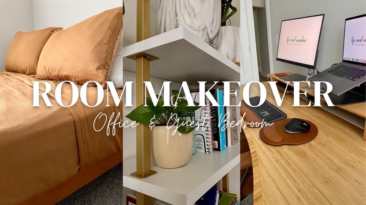 Decorating a guest bedroom and home office combination