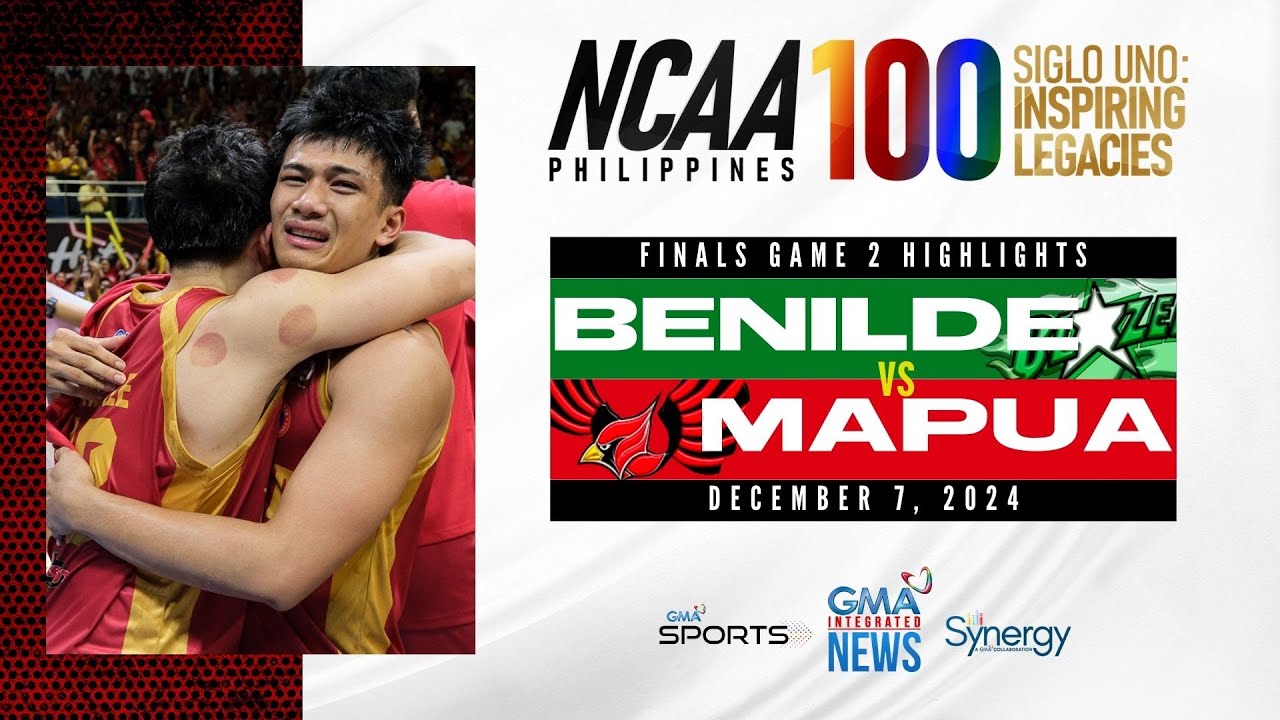 Map&uacute;a vs Benilde (Finals Game 2 Highlights) | NCAA Season 100
