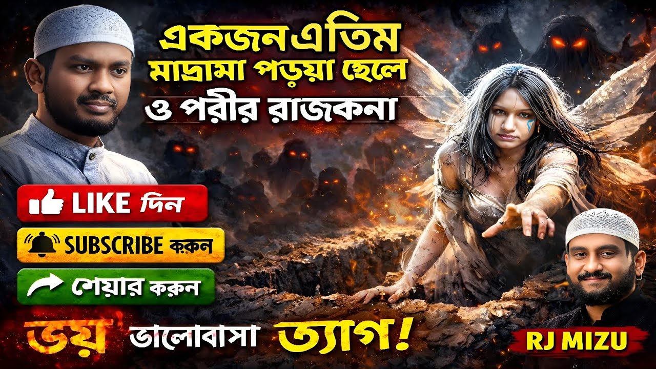 একজন এতিম মাদ্রাসা পড়ুয়া ছেলে ও পরীর রাজকন্যা 😱 | ভয়ংকর প্রেমের গল্প | RJ Mizu | MS Story Box
