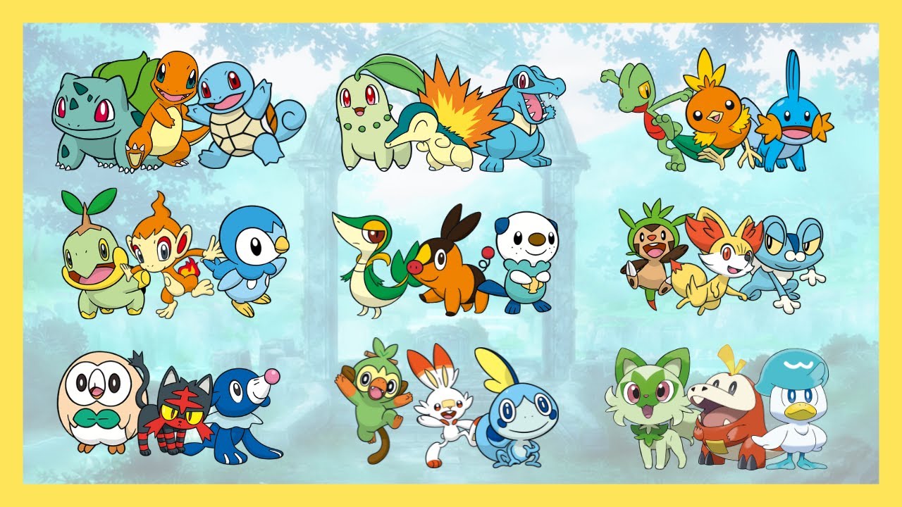 Trainers with a Regional Starter Pokemon