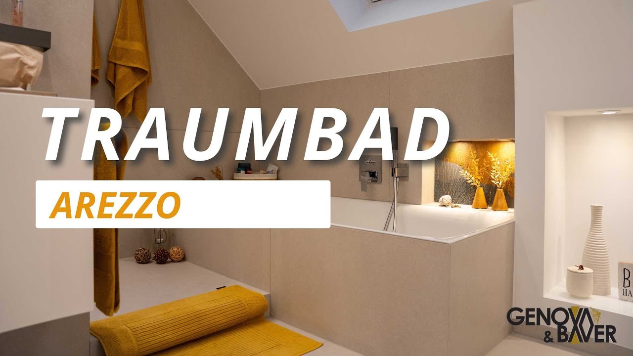 Luxuriöse Badsanierung im Dachgeschoss: Das Bad Arezzo wird zur Wohlfühloase 🛁 | Genova Bauer