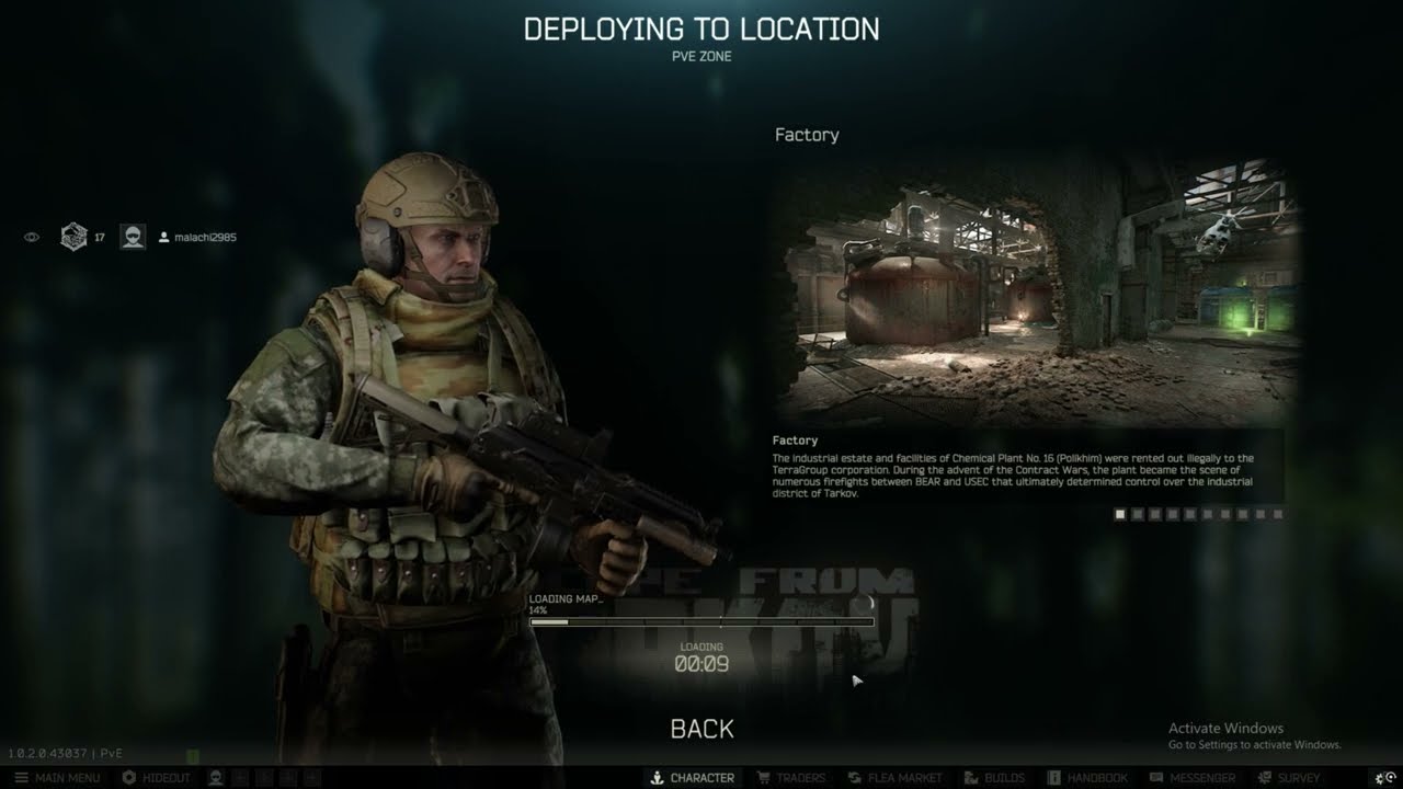 Escape from tarkov factory