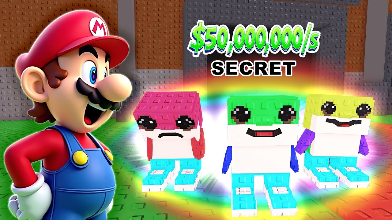 Mario Plays Steal a Brainrot Roblox - I Stole Rainbow Tralalelo Tralala and Secret Los Tralaleritos