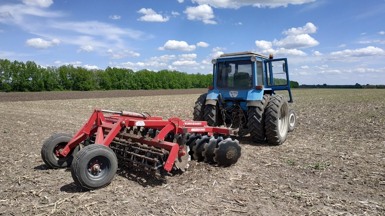МТЗ-80 + Pallada 3200. Предпосевная дисковка. Разбрасываем удобрение. ЮМЗ с РУМом, МТЗ-892,