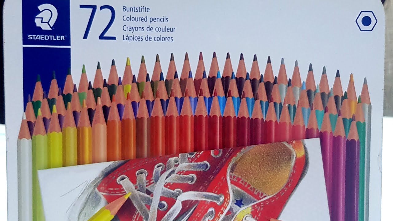 ريفيو الوان خشب استدلر 72 لون/review 72 colored pencils from STAEDTLER