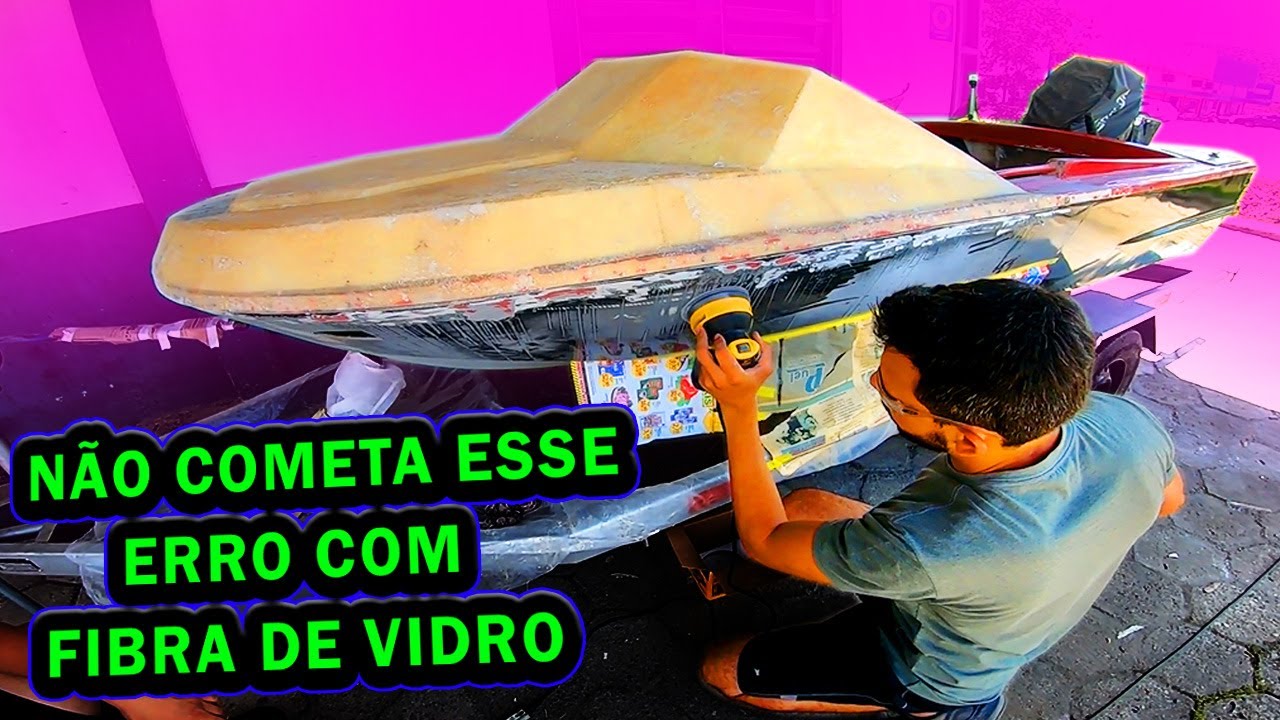 Proa NOVA de FIBRA DE VIDRO na LANCHA P1RATA