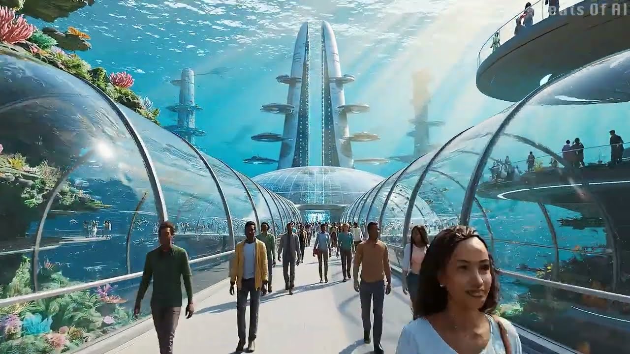 Inside Future City 3730 A Sci Fi Vision of an Advanced Underwater Civilization (4K)