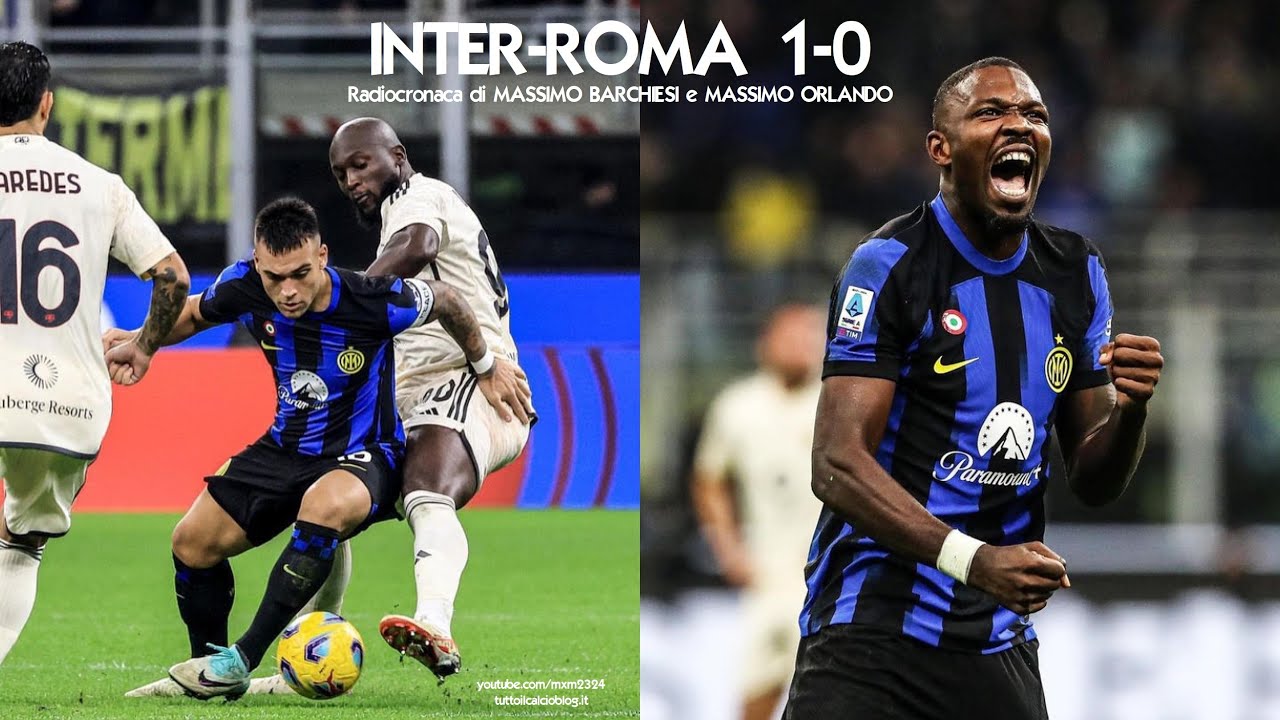 INTER-ROMA 1-0 - Radiocronaca di Massimo Barchiesi e Massimo Orlando (29/10/2023) Rai Radio 1