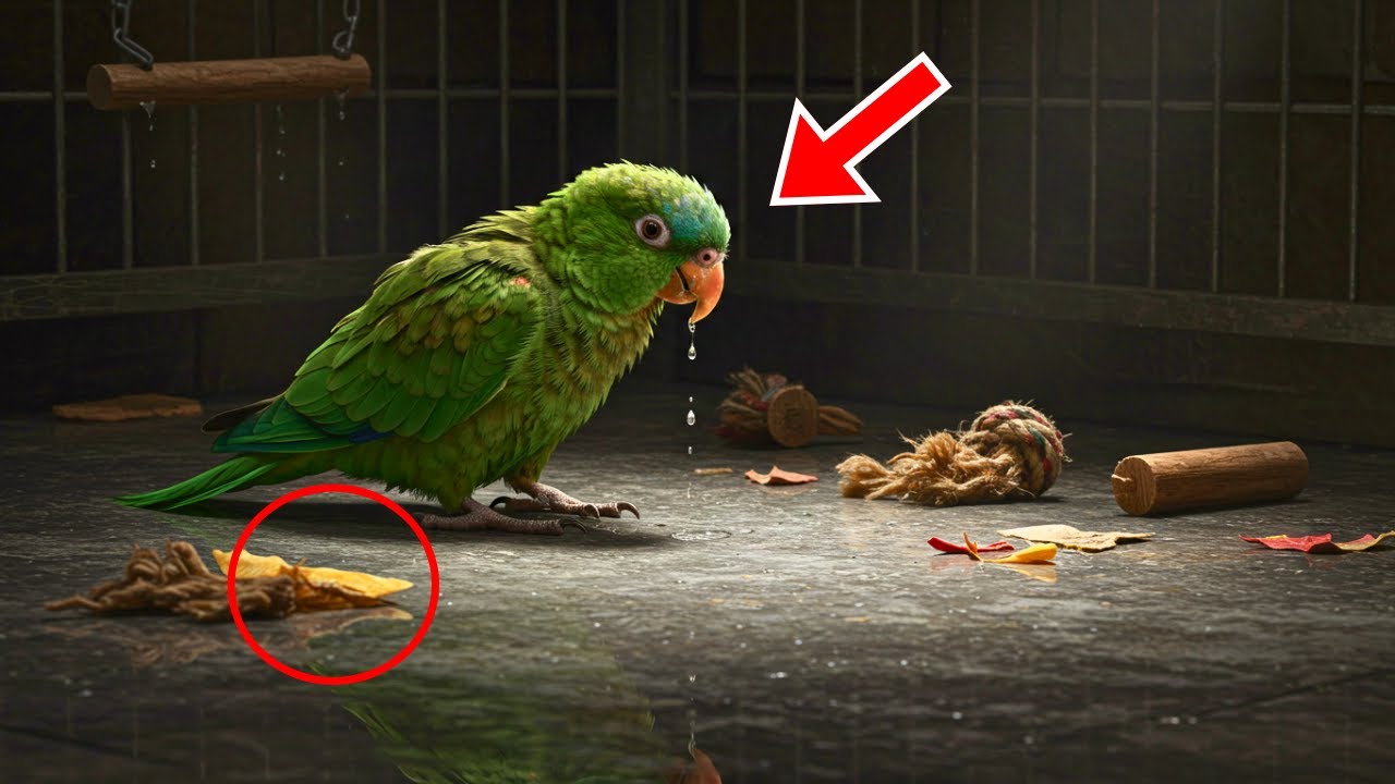 De papegaai bleef maandenlang huilen, totdat de dierenarts op een dag schreeuwde toen hij een... opm