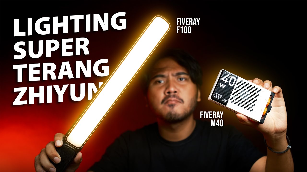 Lighting Portable SUPER TERANG!!| Zhiyun Fiveray M40 dan F100 Indonesia