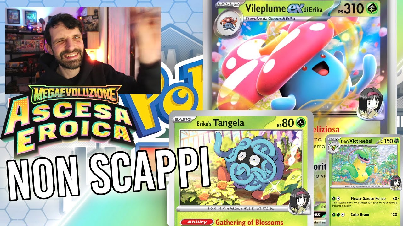 ERIKA non ti lascia RESPIRARE! 🌳 ASCESA EROICA (Victreebel, Vileplume ex, Tangela) Pokémon TCG ita