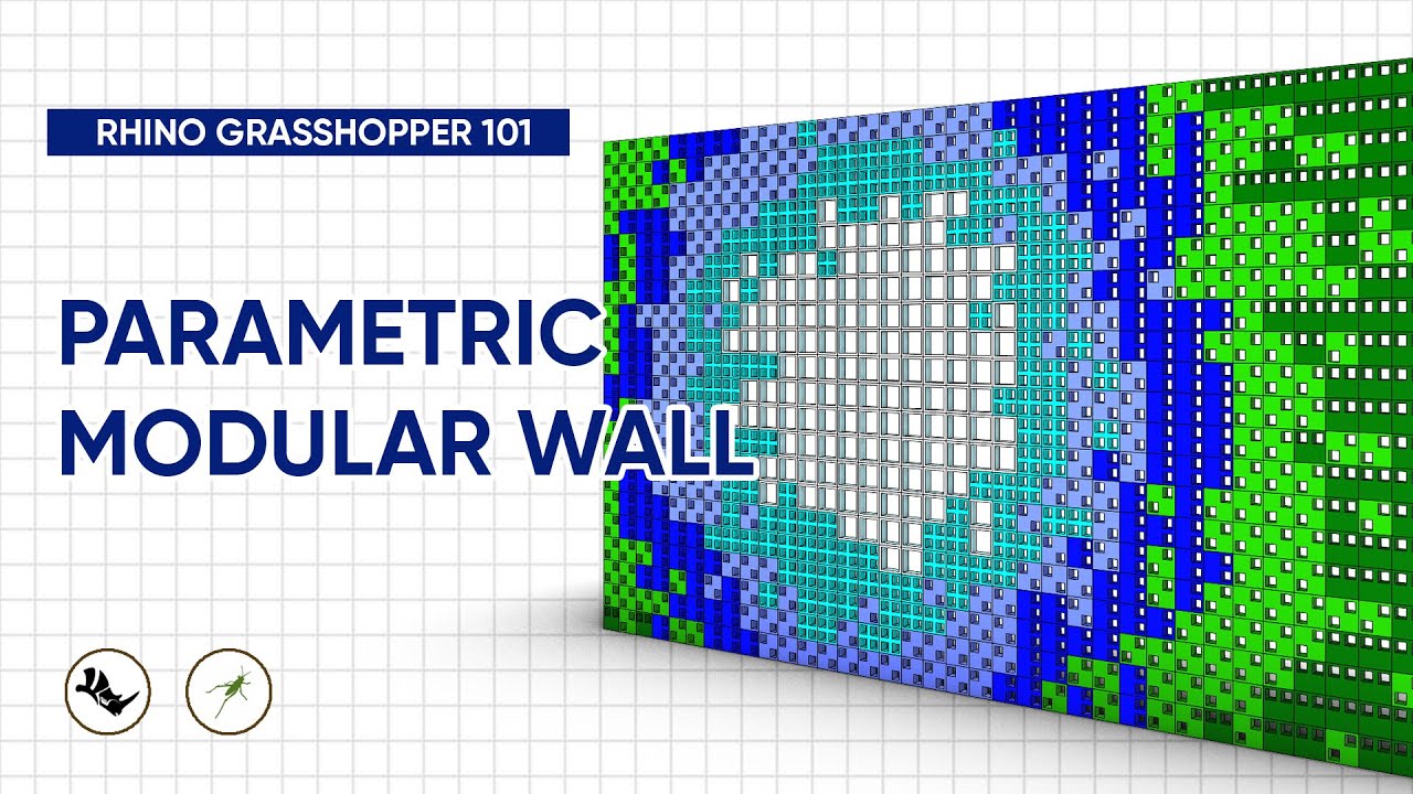 How to model parametric modular wall | Rhino Grasshopper Tutorial