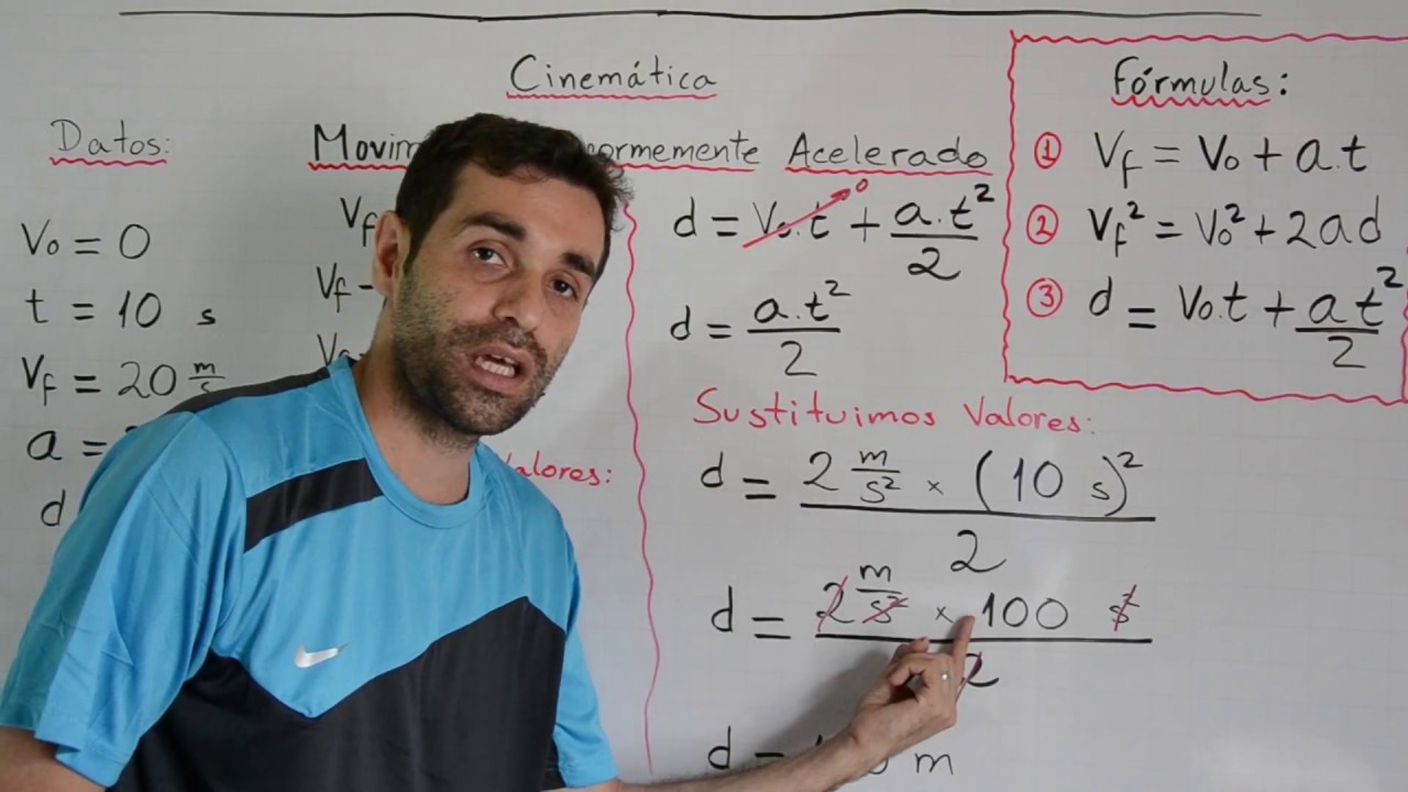 Movimiento Uniformemente Acelerado MUA | Cinemática | Física