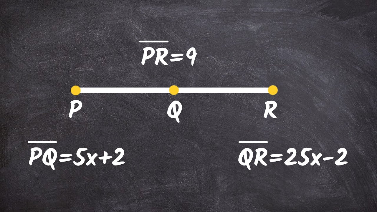 How to use two segments to solve for x