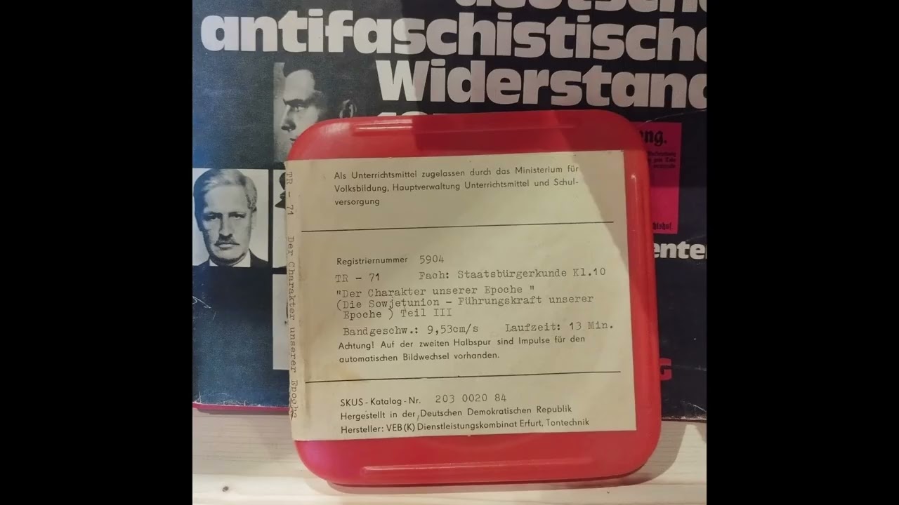 Der Charakter Unserer Epoche Teil 3 DDR Ton Vortrag