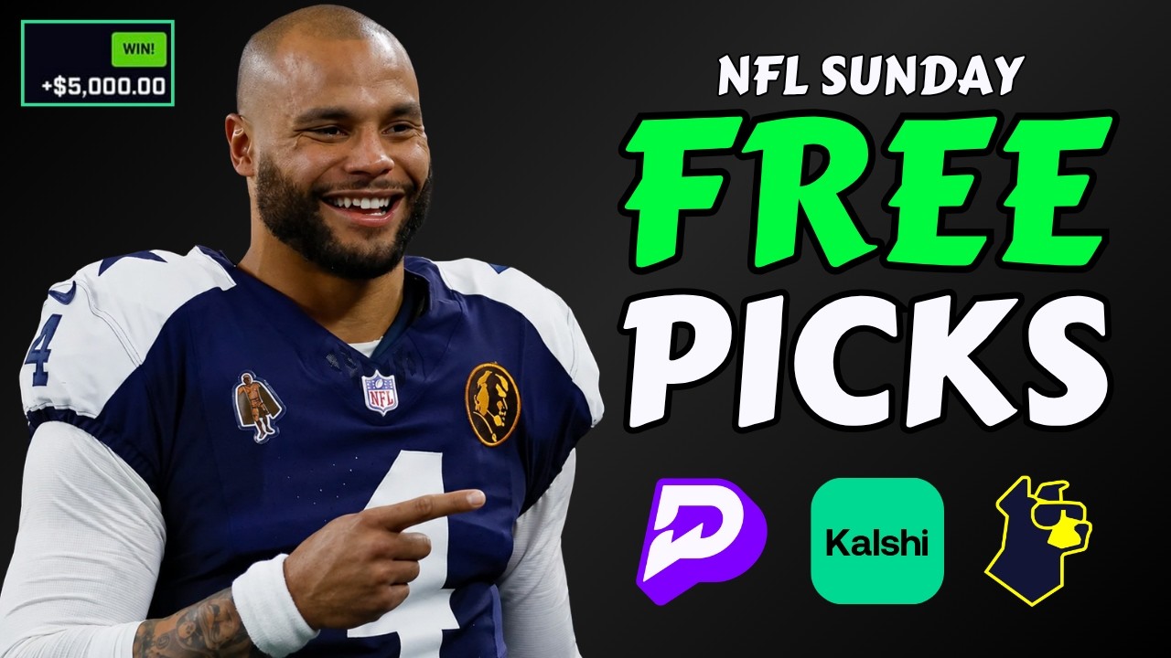 BEST NFL SUNDAY PICKS (SWEEP🧹) | PRIZEPICKS and KALSHI PLAYER PROPS & PREDICTIONS 9/13