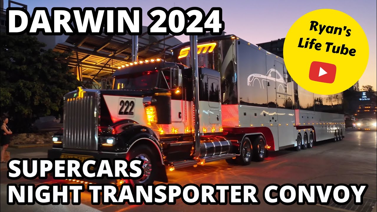 2024 Supercars Night Transporter Convoy in Darwin