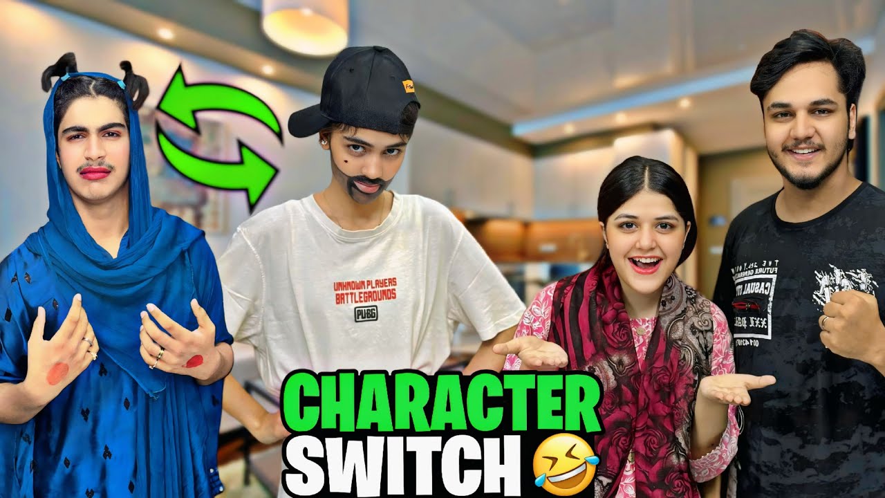 ALISHA & ABUBAKAR CHARACHTER SWITCHING // PRANK KI PUNISHMENT