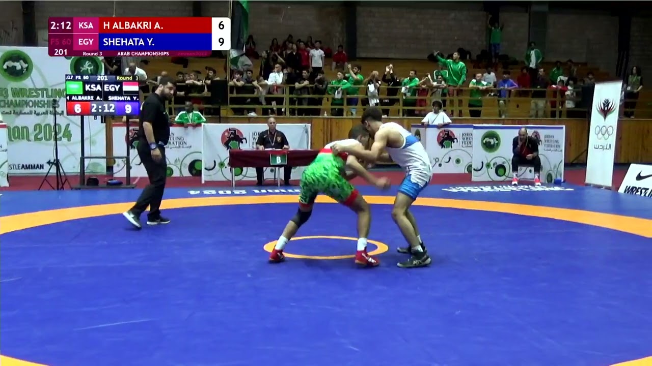 Abdullatif Mohammed H ALBAKRI KSA vs  Yassin Mohamed Elsayed Zaki SHEHATA EGY Round 3 FS 60 kg