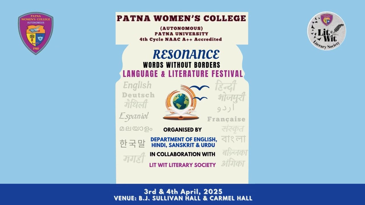 Resonance | Language and Literature Festival | 03-04-2025 | Patna Women's College