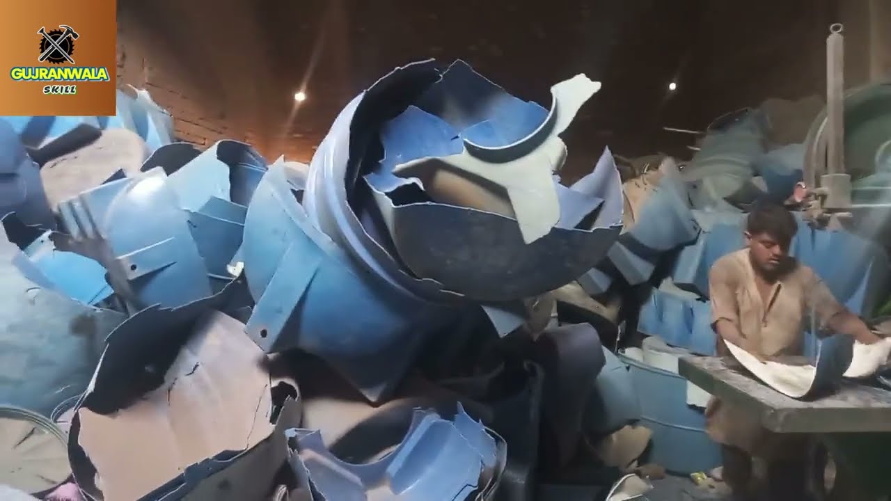 Amazing Recycling Process of Plastic Scrap working amazing machine technology #recyclingplastic
