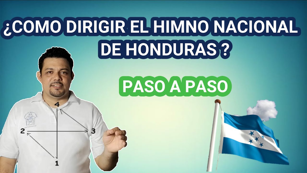 COMO DIRIGIR EL HIMNO NACIONAL DE HONDURAS|APRENDE A DIRIGIR EL HIMNO NACIONAL DE HONDURAS